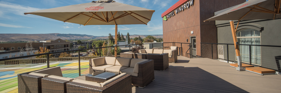Hotel windrow patio deck hero
